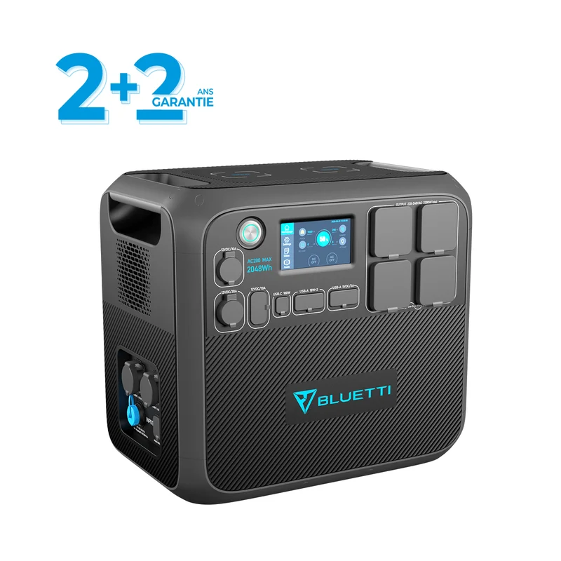 BLUETTI AC200MAX Station électrique extensible | 2200 W / 2048 Wh