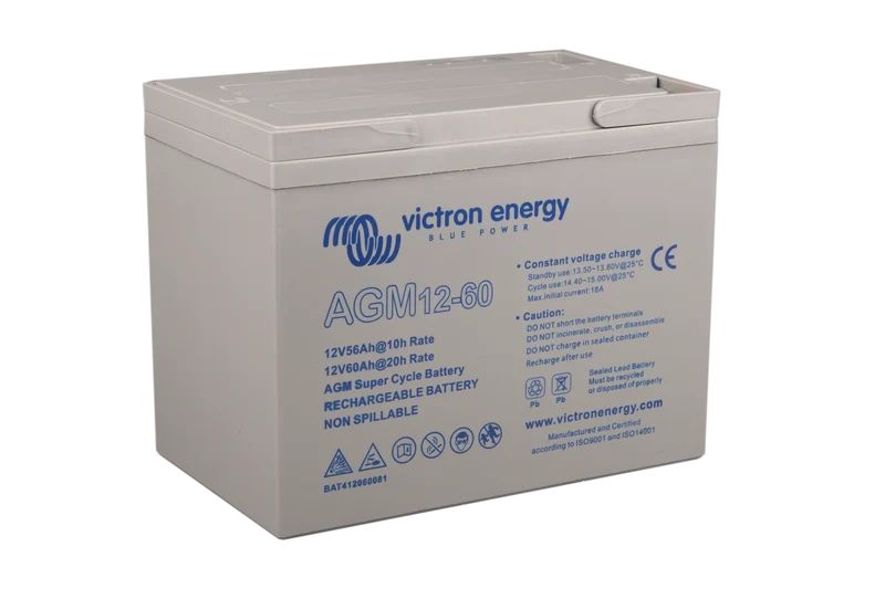Victron Energy 12V/60Ah AGM Super Cycle Battery (M5) | BAT412060081