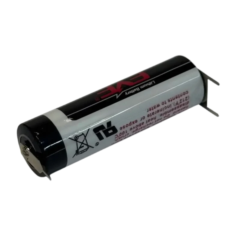 Pile Lithium AA 14500 languettes 3 contacts