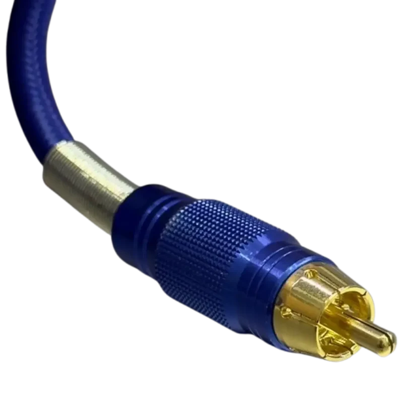 Câble d'alimentation pour machine de tatouage RCA vers JACK 6.35mm 1.8M