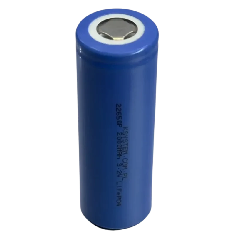 Accu LiFePO4 22650 3.2V 2000mAh rechargeable haute durée