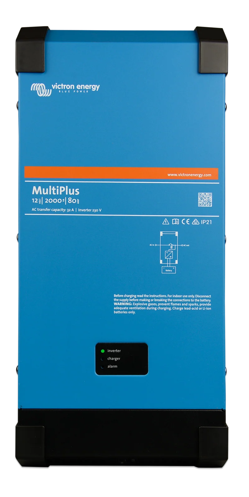 Victron Energy Inverter/Charge MultiPlus 12/2000/80-50 120V VE.Bus | UL 458
