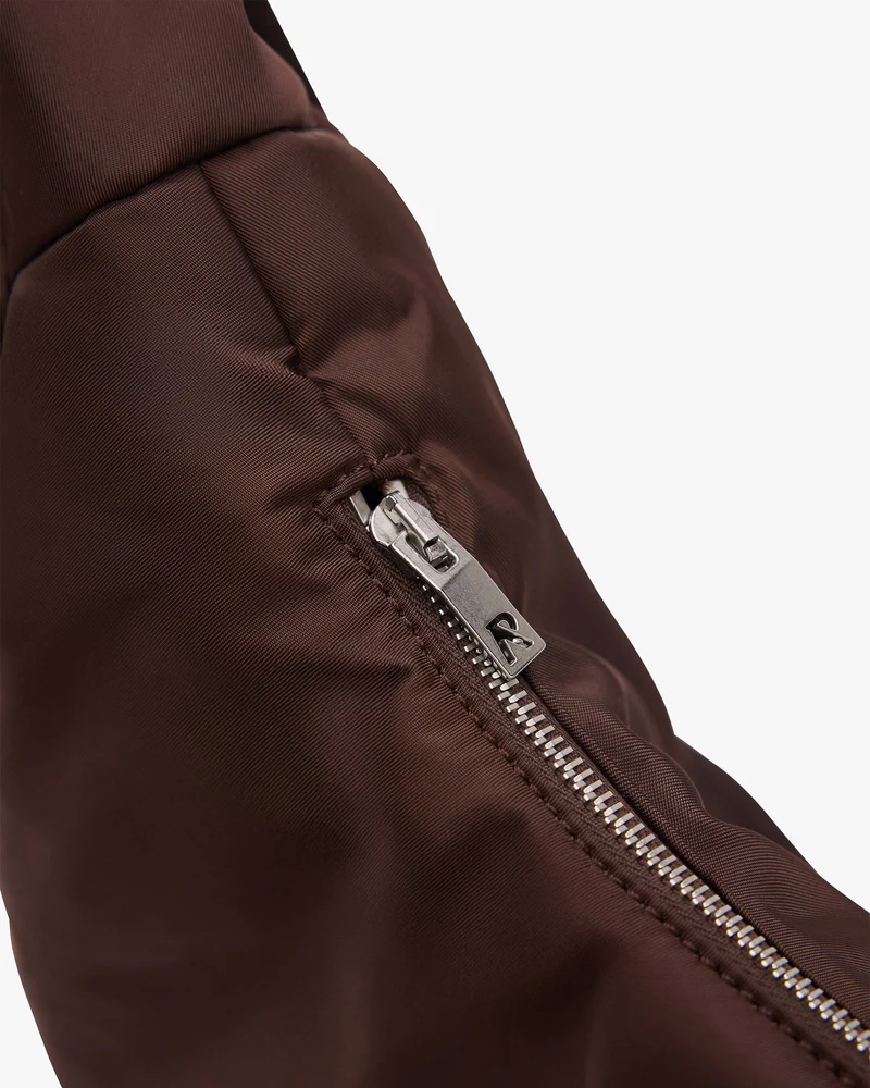 Padded Sling Bag - Dark Brown