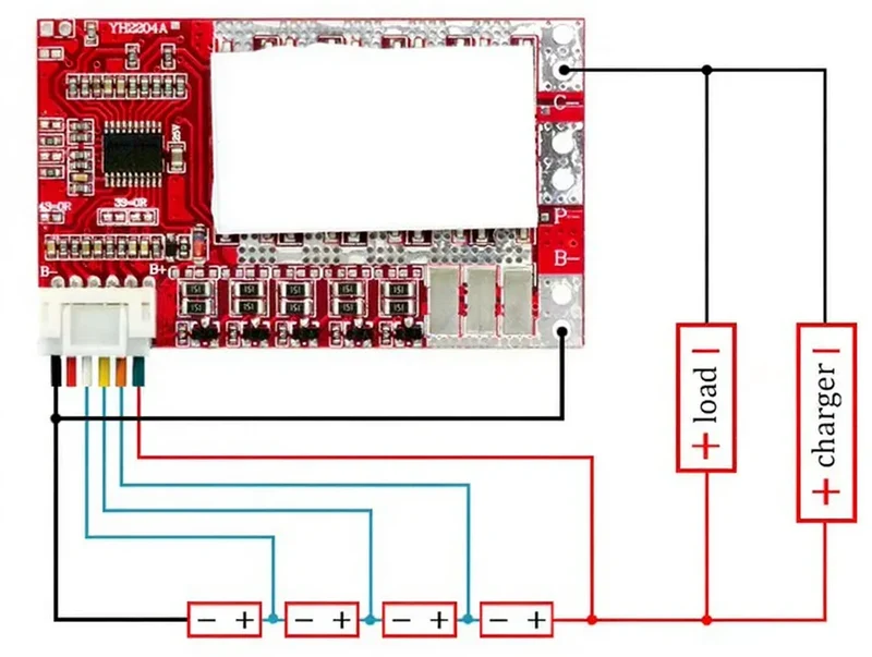 Carte de protection BMS Li-ion 4S pour batterie 14.8V 50A