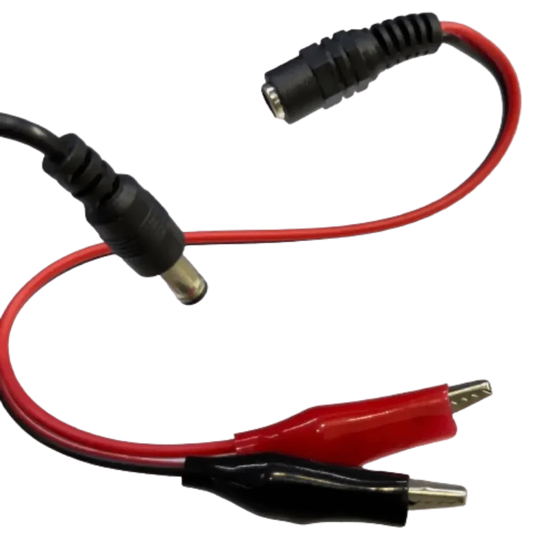 Chargeur batterie plomb 6V 1A sortie 7.2V jack + pinces