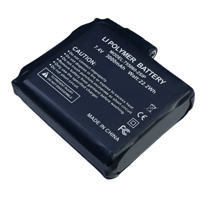 chargeur +2 Batteries + gants chauffants Li-Po 7.4V 3000mAh
