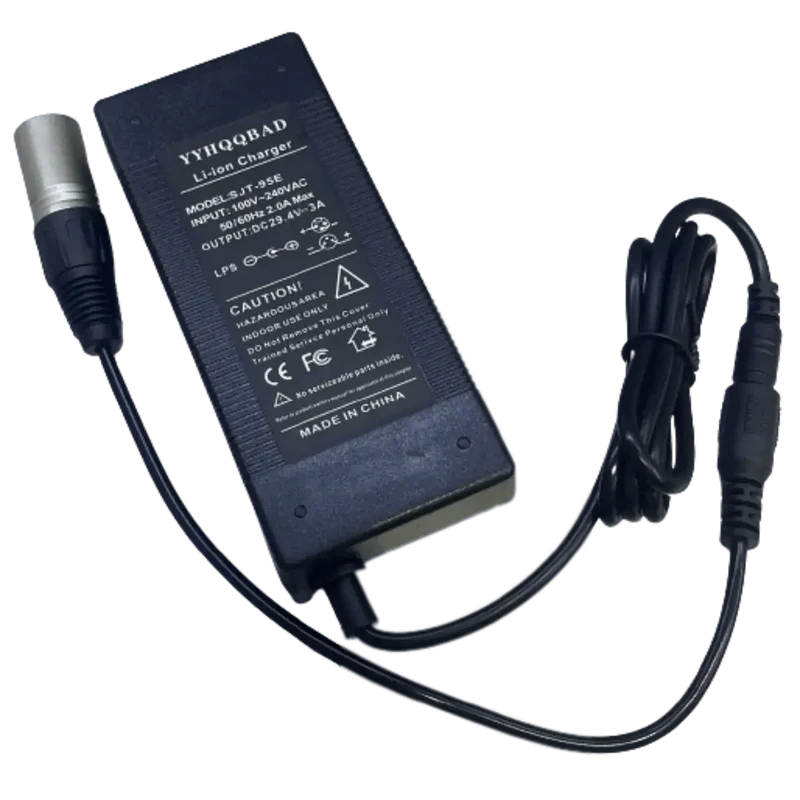 Chargeur pour Trottinette 29.4V 3A Connecteur 4 PIN XLR