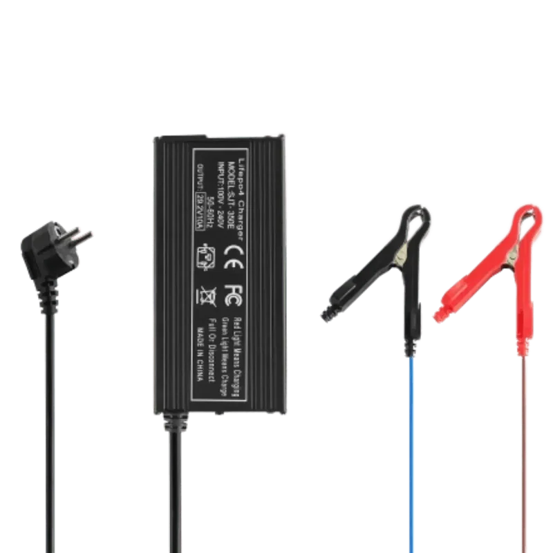 Chargeur de batterie lithium 29.2V 10A avec pinces