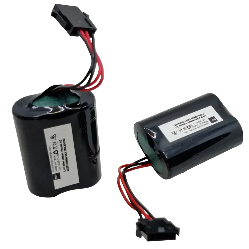 Pile Visonic 2XER18505M 3.6 V – Lot de 2, réf. 103-304742
