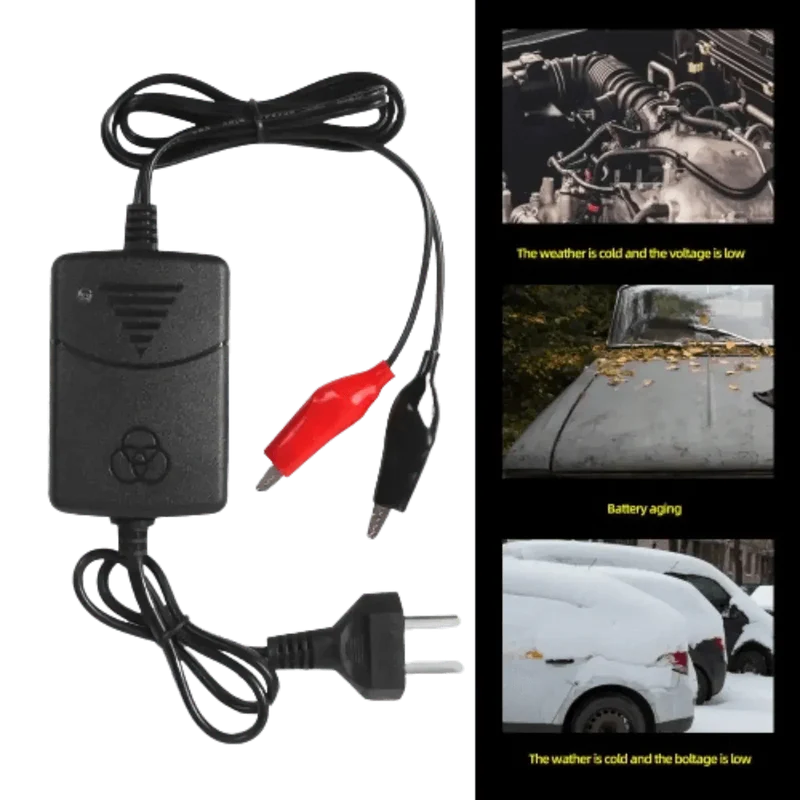 Chargeur batterie plomb 12 V 1.3 A avec pinces crocodile