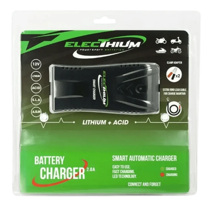 Chargeur Batterie Moto et Scooter - Pour batterie Lithium-ion & Acide