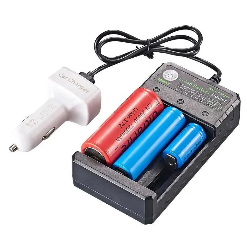 Chargeur USB de 3 batteries au lithium-ion avec voyant LED