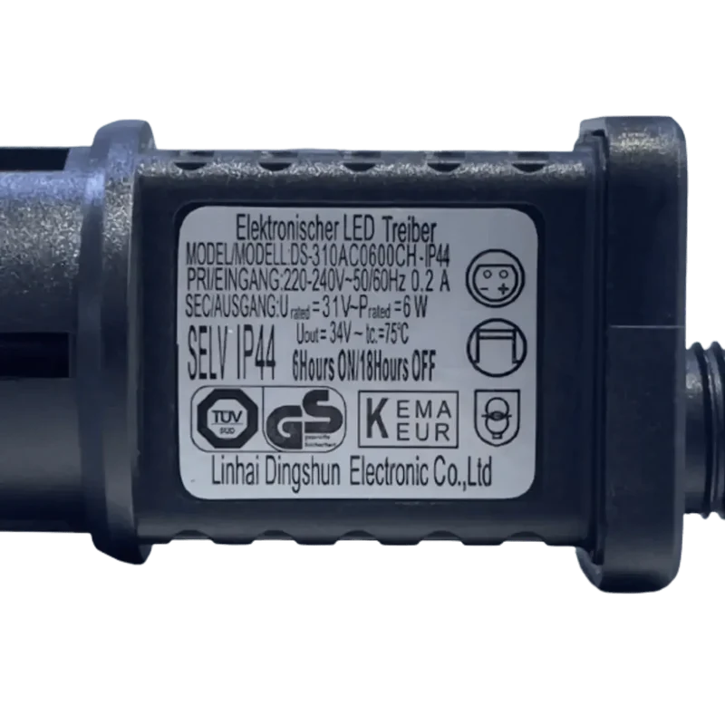 Adaptateur d'alimentation pour guirlande lumineuse LED 31V 6W IP44