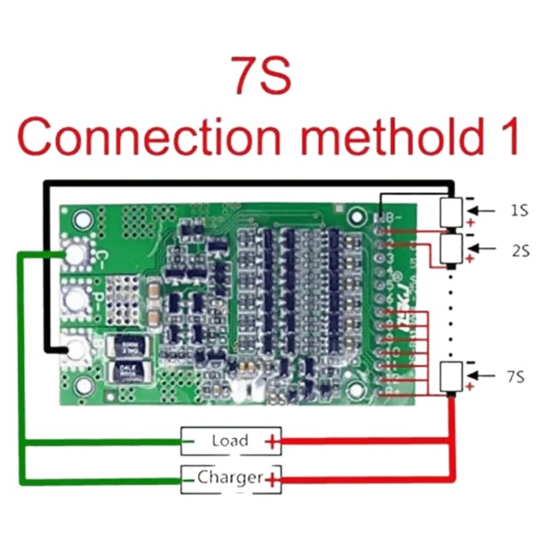 Carte de protection BMS LiFEPO4 6S à 13S 25A
