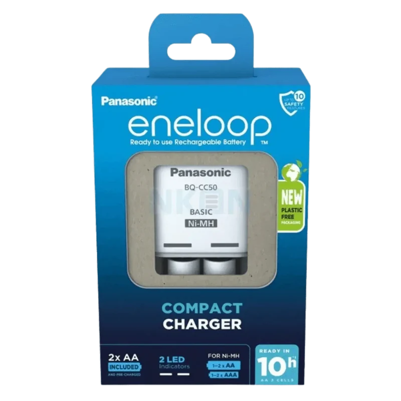 Chargeur de batterie BQ-CC50E AA + 2 Batteries AA 2000mAh