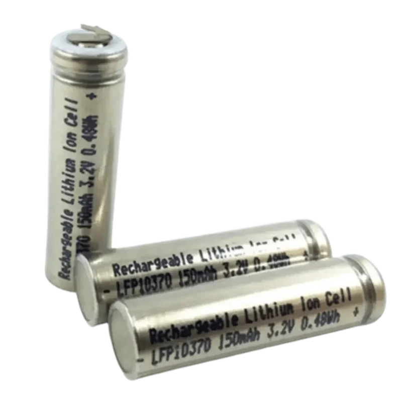 Batterie LiFePo4 10370 3.2 v 150mAh avec cosses