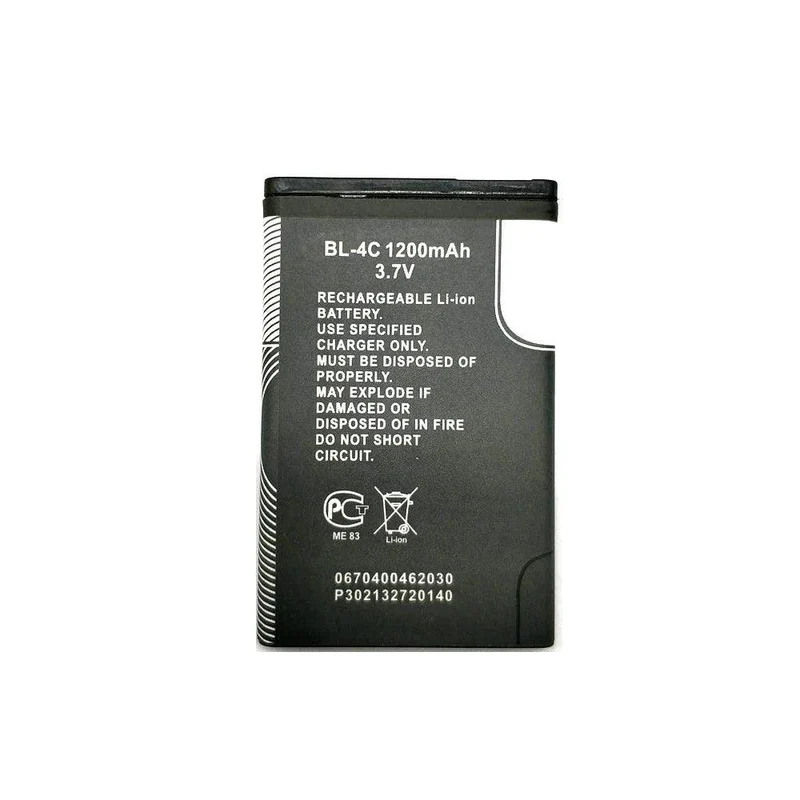 Batterie d'origine BL-4C pour téléphone portable Nokia