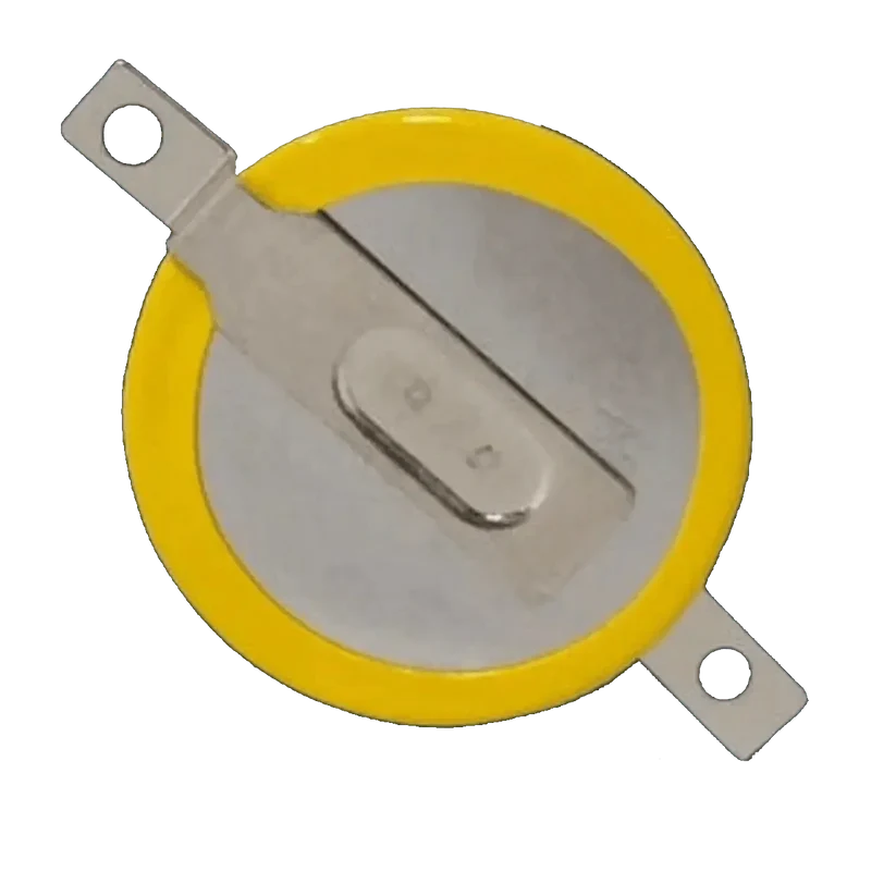Pile CR1616 3V lithium à souder sur CI 2 pins verticale