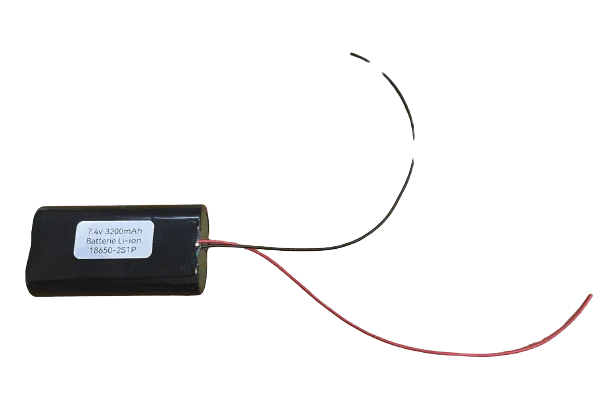 Batterie Rechargeable Li-ion 2x 18650 7.2V/7.4V 3500mAh BMS