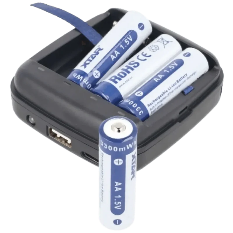 Chargeur BC4 de batterie AA/AAA li-ion- NiMh