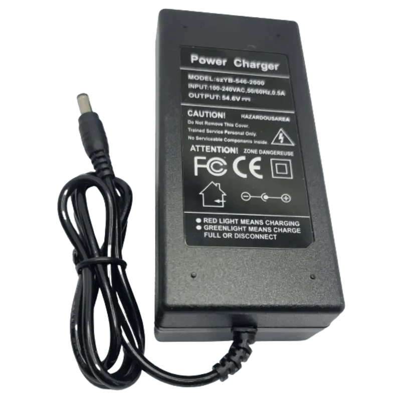 Chargeur SZYB-546-2000 54.6V 2A Li-ion 48V 13S avec fiche D 6.3x3mm