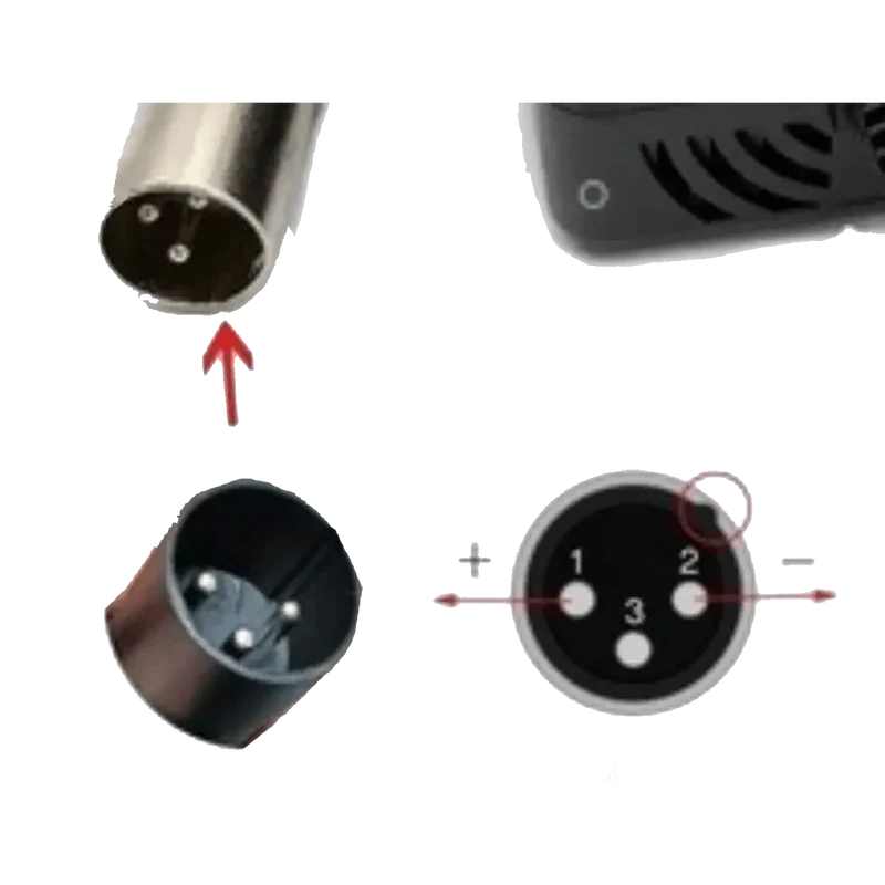 Chargeur 54.6v 2A Li-ion XLR 3 Pins
