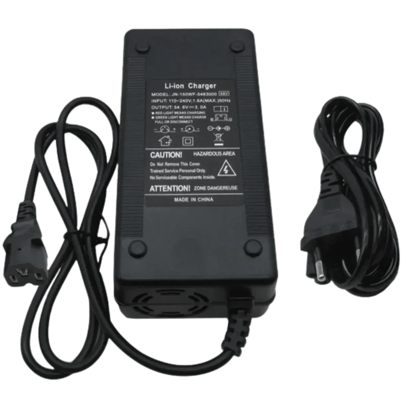 Chargeur 54.6V 3A pour batterie lithium 48V