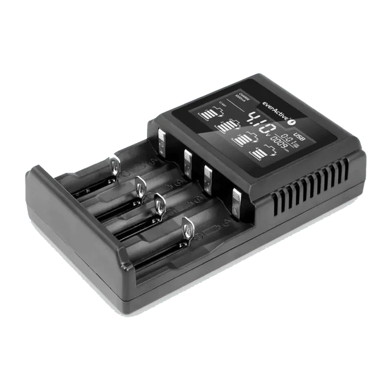 Chargeur pour 4 batteries Ni-Mh, Li-ion et LIFEPO4
