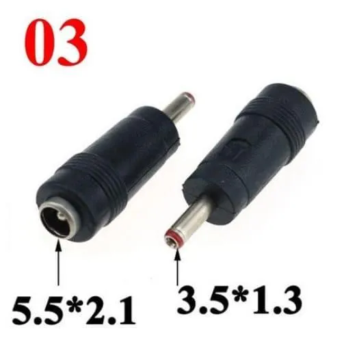Convertisseur de fiches d'adaptation Input 5.5x2.1mm
