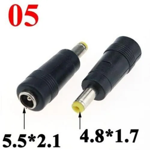 Convertisseur de fiches d'adaptation Input 5.5x2.1mm