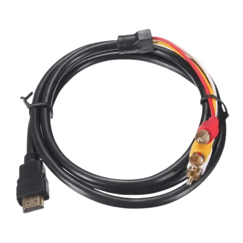 Câble Hdmi vers Audio Vidéo Rca, 1.5m, pour Hdtv