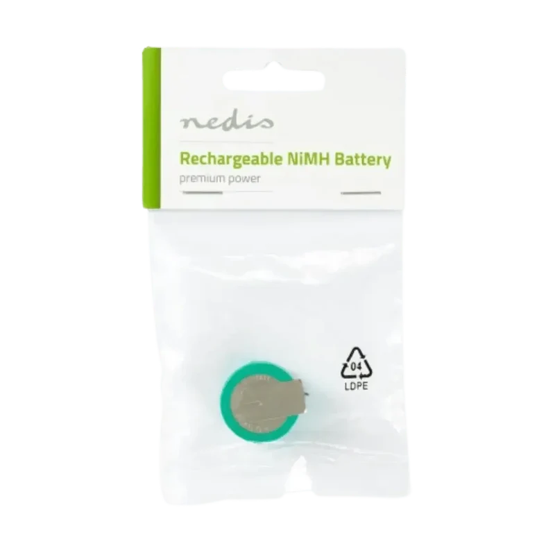 Batterie bouton NiMH 2.4V 250mAh Nedis 3 picots PCB