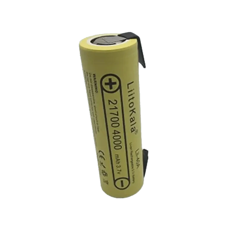 Batterie 21700 LiitoKala 3,7 V 4000 mAh avec languettes