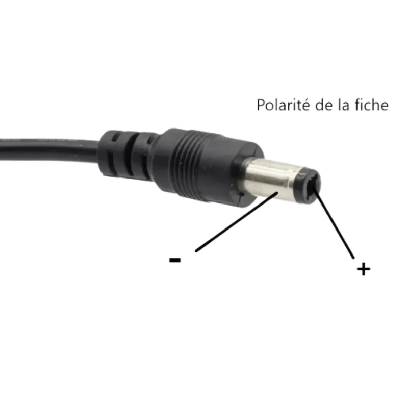 Alimentation 3V 500mA AC/DC avec fiche 5.5x2.5 mm