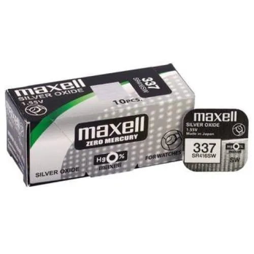 Piles Bouton Montre Oxyde d’Argent 1.55V SR315 à SR399 – Maxell / Varta