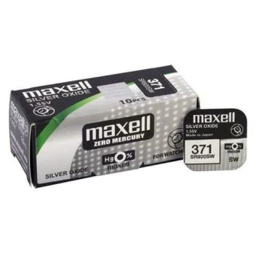Piles Bouton Montre Oxyde d’Argent 1.55V SR315 à SR399 – Maxell / Varta
