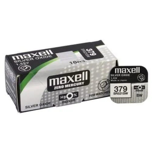 Piles Bouton Montre Oxyde d’Argent 1.55V SR315 à SR399 – Maxell / Varta