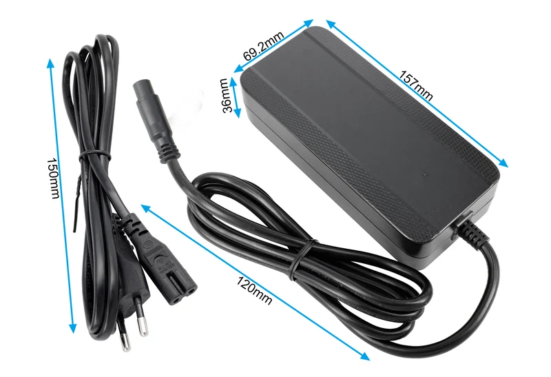 42V 2A Smart Charger für 36V E-Bike Akku | 3-poliger Stecker (kompatibel mit Greenway YJ145)