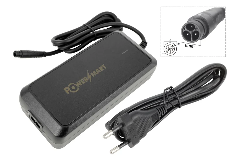 42V 4A | Feu Vert E-Rox, Carrera Impel & 36V Hyena E-Bike Ladegerät | IMP 3-Pin (8mm)