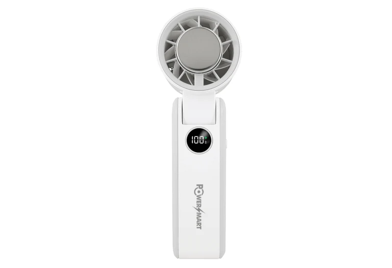 Faltbarer Handheld-Ventilator | Eis-Kühlplatte & 100-Gang Smart Display
