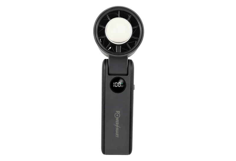 Faltbarer Handheld-Ventilator | Eis-Kühlplatte & 100-Gang Smart Display