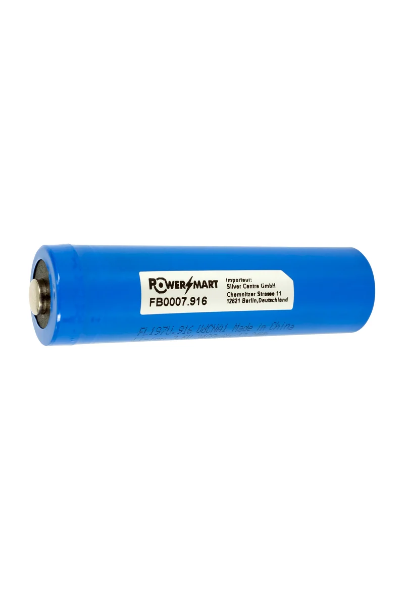 Hochleistungs 18650 3400mAh 3.6V Geschützter Li-Ion Akku für Taschenlampen & Stirnlampen (Samsung Zelle)