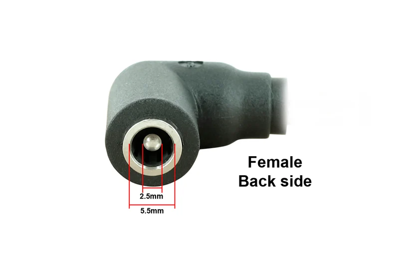 Apple Legacy DC-Netzadapter-Anschlussspitze: 5,5mm x 2,5mm Buchse auf 9,0mm x 3,5mm Stecker