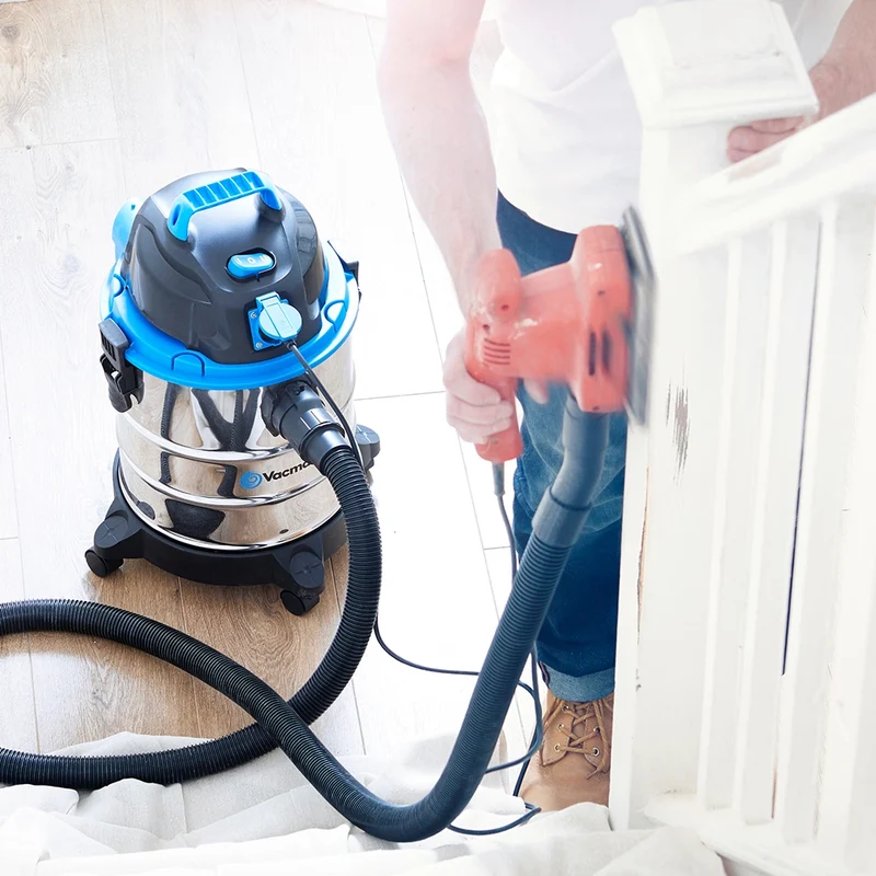 Vacmaster Multi 20 PTO Stainless Steel Bag Kit | Wet & Dry Vacuum Cleaner-with Spare Dust Bags X 5