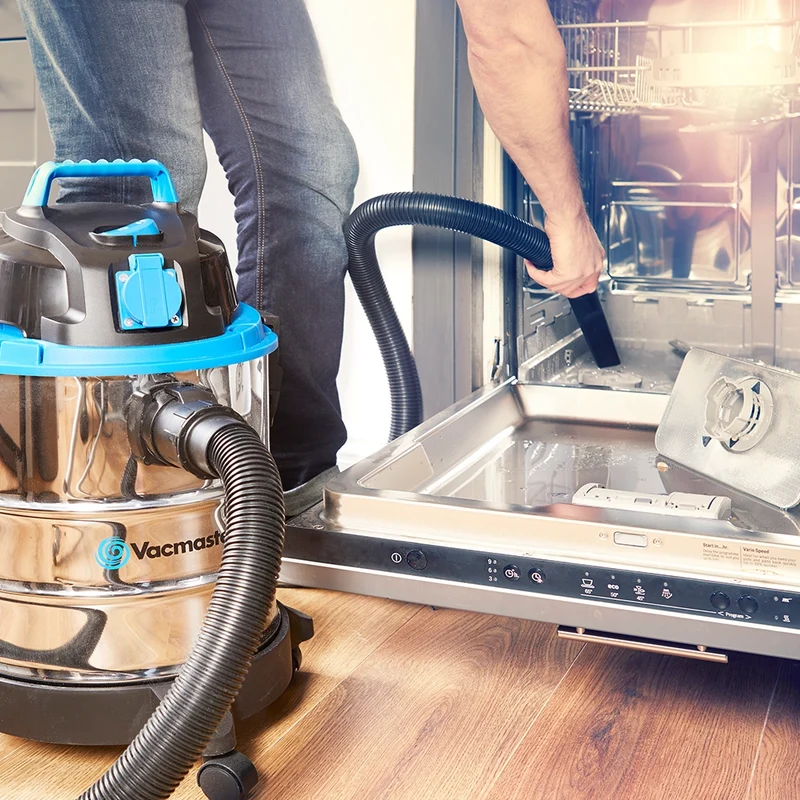 Vacmaster Multi 20 PTO Stainless Steel Bag Kit | Wet & Dry Vacuum Cleaner-with Spare Dust Bags X 5