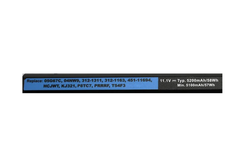 11,1V 5200mAh T54FJ M5Y0X Ersatz-Laptop-Akku für Dell Latitude E6430, E6530, E5430, Inspiron 15R (5520), 17R (5720), Vostro 3560