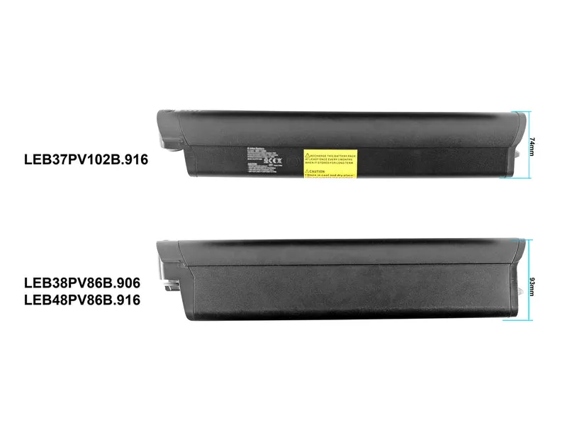 36V 17Ah / 612Wh Akku für Lovelec/CRUSSIS/EMU Fahrräder und viele andere