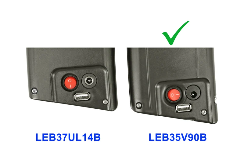 2-poliger Entladeanschluss, Elektrofahrradakku Li-Ion 36 V – 10,5 Ah/378 Wh, Ersatz für E-Faltrad EF1 EF2 EF3