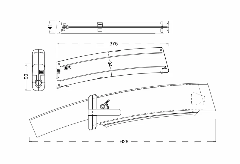 2-poliger Entladeanschluss, Elektrofahrradakku Li-Ion 36 V – 10,5 Ah/378 Wh, Ersatz für E-Faltrad EF1 EF2 EF3
