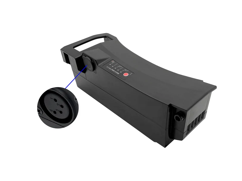 36V 17Ah Li-Ionen-Akku für E-Bike mit 4-poligem XLR-Ladeanschluss, Ersatz für Gazelle Impulse C8, Impulse EM C7, Impulse EM C7+, Impulse EM C8